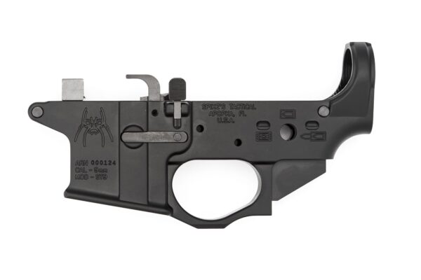 SPIKES TACT LWR REC 9MM SPIDER LOGO