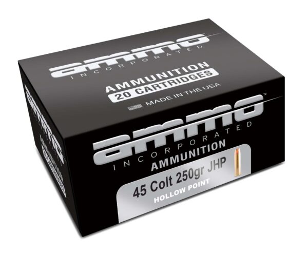 AMMO INC 45 COLT 250GR JHP 20RD BOX 200 CASE