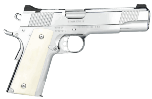 KIMBER STAINLESS II 38 SUPER HIGH POLISHED, G10 IVORY GRIPS