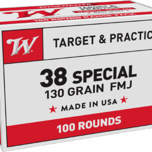 WINCHESTER USA 38SPL 130GR FMJ 100RD BX