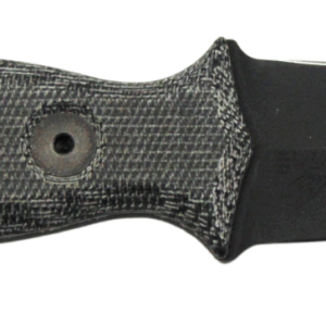 HALF FACE BLADES TRIDENT DAGGER 3" BLADE, 6.75" OA, S45VN STEEL, HRC60, ARMOR BLK, GRY MICARTA GRIP