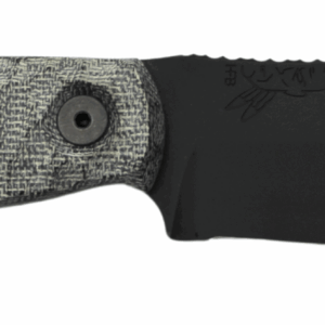 HALF FACE BLADES CROW SCALPER 4" BLADE, 8.3"OA, S45VN STEEL, ARMORY BLK, GRAY MICARTA GRIP