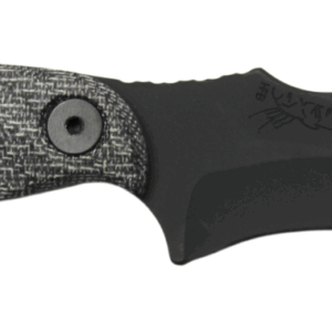 HALF FACE BLADES EXTREMIS 3.5" BLADE, 7.5"OA, S45VN STEEL, ARMOR BLK, GRAY MICARTA GRIP