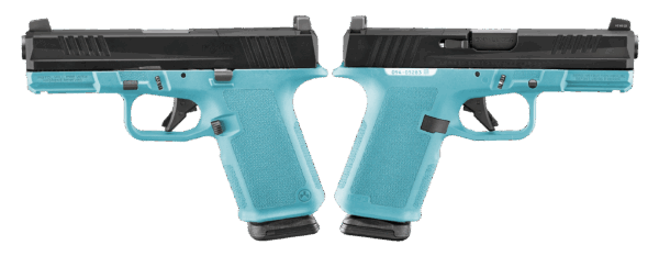 RUGER RXM 9MM PISTOL 4" BBL ROBIN EGG BLUE MAGPUL EHG, O.R. 2-15RD MAGS