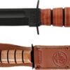 KA-BAR FIGHTING/UTILITY KNIFE - 5.25" SHORT W/LTHR SHTH USMC - Image 2