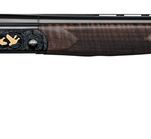 F.A.I.R. FRSLX600BL1228 SLX 600  Full Size 12 Gauge Break Open 3" 2rd 28" Black Over/Under Vent Rib Barrel, Black Stainless Steel Engraved Receiver, Fixed Walnut Stock, Right Hand