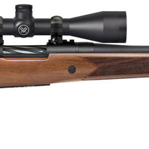 Mossberg 27939 Patriot w/Optic Full Size 243 Win 5+1, 22" Matte Blued Fluted Steel Barrel & Receiver, Walnut Fixed Stock, Vortex Crossfire II 3-9x40mm Scope