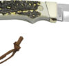 UNCLE HENRY KNIFE STAGLON 2.8" - BLADE W/LEATHER SHEATH - Image 2