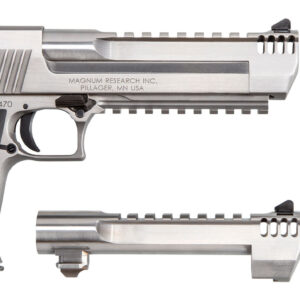 Magnum Research DE50429SRMB Desert Eagle Mark XIX Conversion Combo 50 AE/429 DE 6" 7+1 Overall Stainless Steel Black Rubber Grip