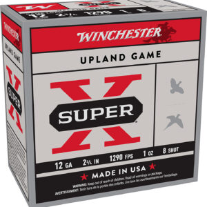 Winchester Ammo XU128 Super X Game Load 12 Gauge 2.75" 1oz 8Shot 25 Per Box/10 Case