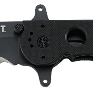 CRKT M1614SFG M16 14SFG 3.99" Folding Tanto Veff Serrated Black Teflon Coated 4116 Stainless Steel Blade/ Black G10 Handle Includes Pocket Clip