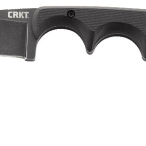 CRKT 2384K Minimalist  2.16" Fixed Drop Point Plain Black Stonewashed 5Cr15MoV SS Blade/Black G10 Handle Includes Lanyard/Sheath