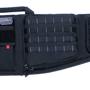 GPS Bags T43ARDB Tactical AR Case 43" Black 1000D Polyester with Mag & Storage Pockets, EPE Padding, Lockable Zippers, & External Handgun Pocket Holds 2 Rifles