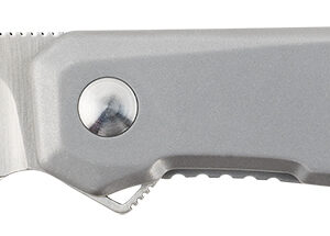 CRKT K230XXP Facet  3.37" Folding Sheepsfoot Plain Satin D2 Steel Blade/ Stainless Steel Handle Includes Pocket Clip