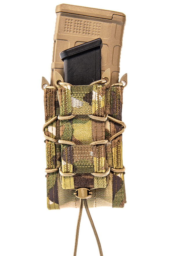 High Speed Gear 11DD00MC TACO Double Decker Mag Pouch Double MultiCam Nylon MOLLE Compatible w/ Rifle Compatible w/ Pistol