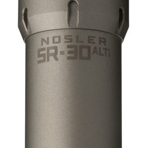 Nosler 90622 SR-30ALTI  30 Cal 1.74" Gray Finish Made of Aluminum Titanium with 5/8" 24 tpi Thread Pattern