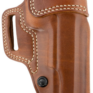 Galco AV212R Avenger  OWB Tan Leather Belt Slide Fits 1911 5" w/wo Red Dot Right Hand