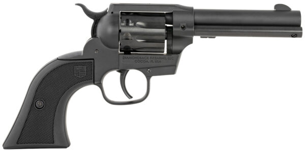 Diamondback DB051CA001 Sidekick  22 LR 9 Shot, 4.50" Black Cerakote Steel Barrel, Black Cerakote Zinc Alloy Frame, Black Cerakote Cylinder, Black Checkered Nylon Grip, Hammer Safety, Exposed Hammer