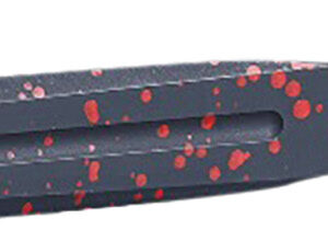CRKT K930RKP Onion Throwing Knives 6.25" Fixed Spear Point Plain Non-Sharp Black/Red Spatter 1050 High Carbon  Includes Sheath 3 Blades