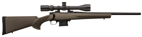 Howa HMA60804GGP M1500 Mini Action Compact 6mm ARC 5+1 20" Black Steel Barrel, Black Drilled & Tapped Steel Receiver, OD Green Fixed HTI Synthetic Stock, Nikko Stirling GamePro 4-12x40mm
