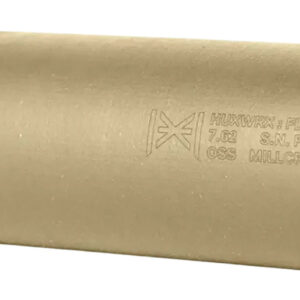 Huxwrx 2747 FLOW 762 TI  30 Cal (7.62mm), 6.70" FDE Titanium, 5/8"-24 tpi DT Mount