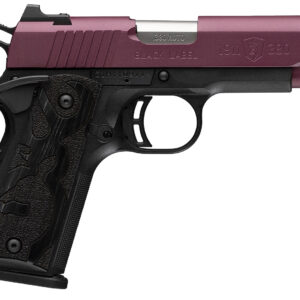 Browning 051995492 1911-380 Black Label Compact Frame 380 ACP 8+1 3.63" Matte Stainless Steel Barrel, Black Cherry Cerakote Serrated Steel Slide, Matte Black Polymer Frame w/Beavertail