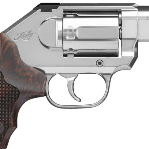 Kimber Mfg, Inc 3400009 K6S DCR DAO 357 Mag 6 Shot 2" Satin Silver Stainless Steel Barrel & Cylinder, Stainless Steel Frame, Laminated Wood Grip, Concealed Hammer