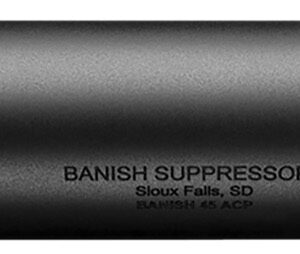 Banish(Silencer Central) BANISH45 Banish 45  45Cal 1.375" Black Aluminum/Titanium .578"x28