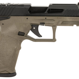 Taurus 1-2TX22P141O-10 TX22 T.O.R.O. 22 LR 10+1 4.60" Matte Black Threaded Barrel, Black Hard Coat Anodized Optic Ready/Serrated Slide, OD Green Polymer Frame w/Picatinny Rail, Textured Grip