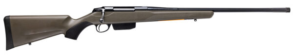 Tikka JRTXGSL37424MT T3x Superlite 7mm PRC 24.40" Blued Fluted Threaded Barrel, Blued Drilled & Tapped Steel Receiver, Fixed Green Synthetic Stock