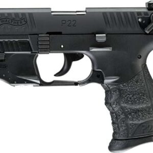 WALTHER P22Q 22LR PISTOL 3.42" BLACK LASER SET 10RD