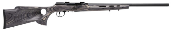 Savage Arms 47221 A Series Target Full Size 22 WMR 10+1 22" High Luster Heavy Target Barrel, High Luster Drilled & Tapped Carbon Steel Receiver, Gray Thumbhole Laminate Stock, Right Hand
