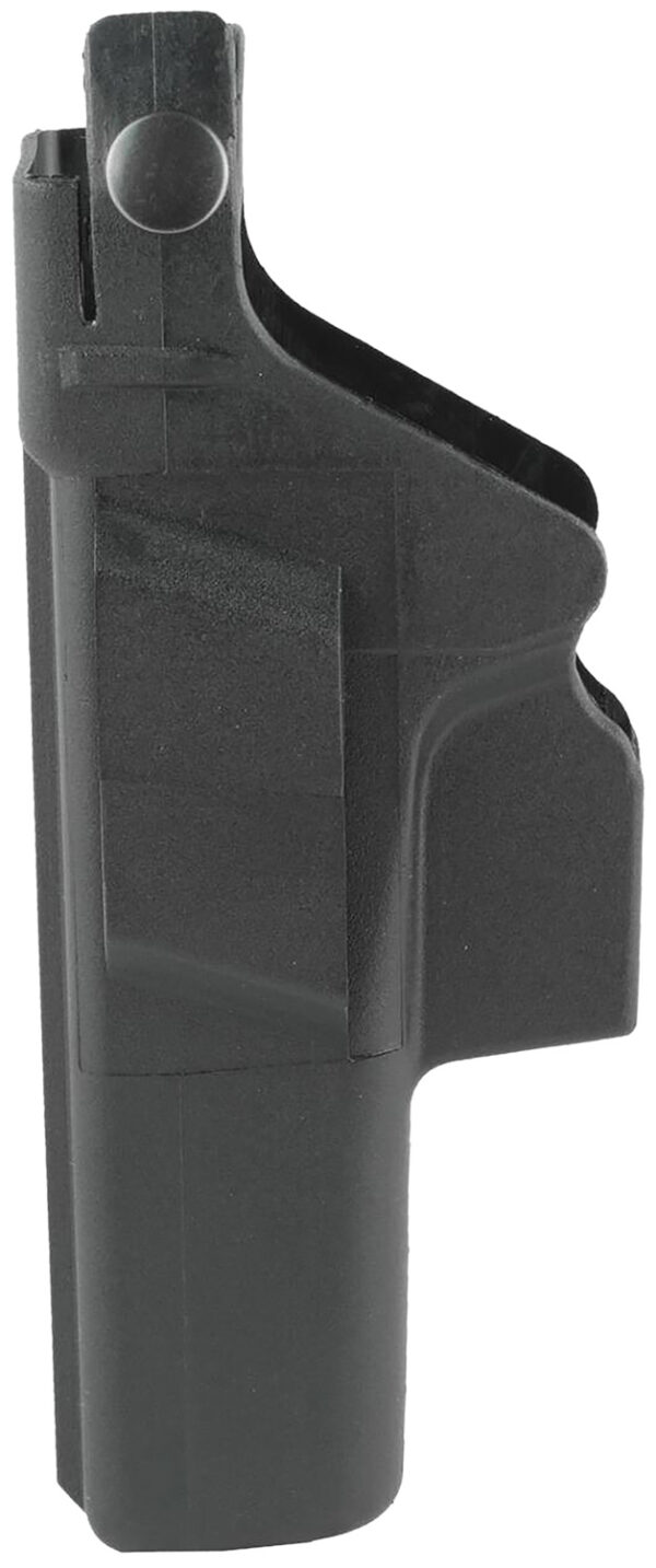 Glock HO17045 Duty  Holster OWB Black Polymer w/Thumb Break Retention Strap, For Use w/Glock 17 Gen3,4&5/22 Gen 3&4 Only/31 Gen3&4, Fits 1.77" (45mm) Belt, Right Hand