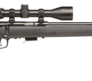 Savage Arms 91806 93 FXP Full Size 22 WMR 5+1 21" Matte Black Sporter Barrel, Matte Black Drilled & Tapped Carbon Steel Receiver, Matte Black Fixed Synthetic Stock, 3-9x40mm Duplex, Right Hand