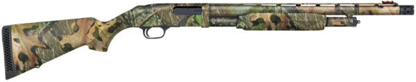 Mossberg 52280 500  Full Size 12 Gauge Pump 3" 5+1 20" Mossy Oak Obsession Vent Rib Barrel & Integral Scope Mount Steel Receiver, Fixed Mossy Oak Obsession Synthetic Stock, X-Factor Ported Choke