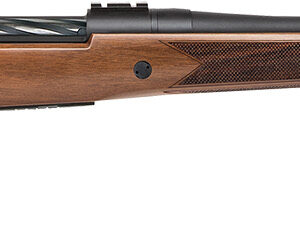 Mossberg 27835 Patriot  243 Win 5+1 22" Matte Blued Fluted Barrel, Drilled & Tapped Matte Blued Stainless Steel Receiver, Walnut Fixed Stock, Right Hand