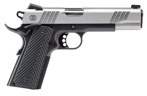 BERSA B1911 45ACP 5 BRUSHED SS/BLK NS 8RD