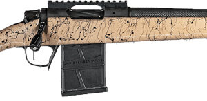 CHRISTENSEN RIDGELINE SCOUT - 223 REM 16" TB BLACK/TAN-BLK