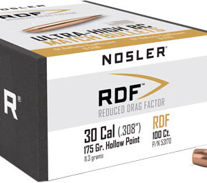 NOSLER BULLETS 30 CAL .308 - 175GR RDF HPBT 100CT