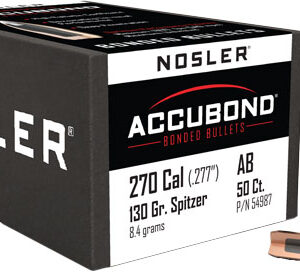NOSLER BULLETS 270CAL .277 - 130GR ACCUBOND 50CT