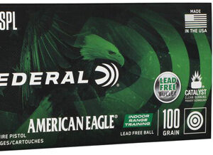 AMERICAN EAGLE INDOOR RANGE TRAINING LEAD FREE 38 SPECIAL - 100 GR, IRT, 960 FPS, 50/BX