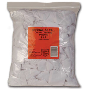 COTTON KNIT CLEANING PATCHES - 2X2, .30 CALIBER, 1000 BULK BAG