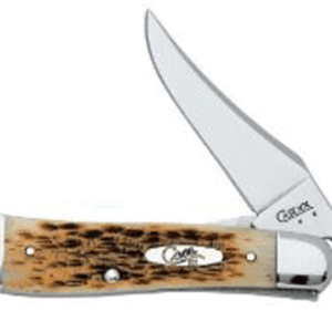 Case Cutlery Stainless Steel RussLock Amber Bone