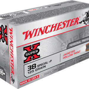 Winchester Super-X JHP Centerfire Handgun Ammunition - 38 Special+P 125 Grain 50/Box