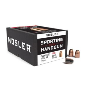 Nosler Sporting Handgun Pistol Bullets .355 cal .355" 115 gr JHP 250/ct