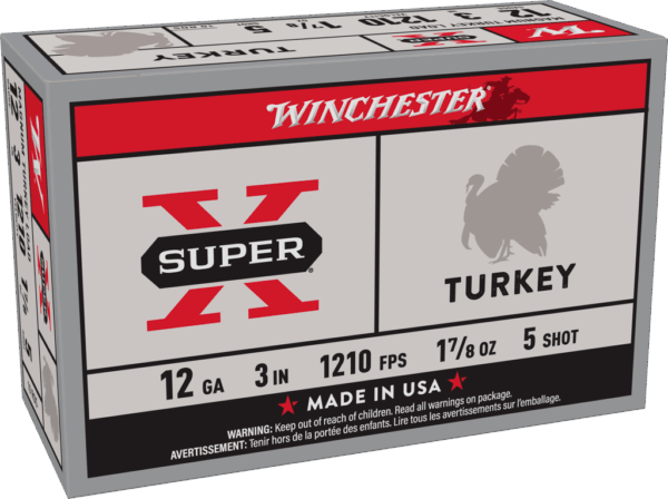 WINCHESTER SUPER X TURKEY 12GA 3" 1-7/8OZ #5 10RD BX 100RD CASE