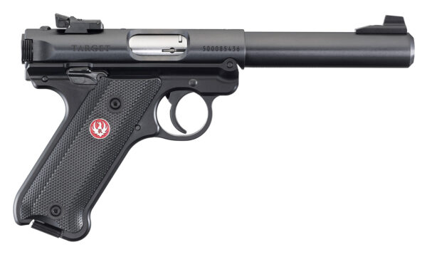 RUGER MARK IV TARGET 22LR 5.5" BULL BBL, BLK 2-10RD CA COMPLIANT