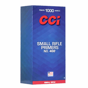 CCI 400 STD SMALL RIFLE PRIMER 100 RD/BX 10BX/BRICK 50 BX/CS