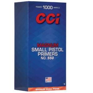 CCI 550 MAG SMALL PISTOL PRIMER 100 RD/BX 10BX/BRICK 5 BRICKS/CS