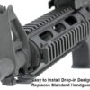 UTG RAIL PICATINNY AR-15 7" - 2-PC DROP-IN CARBINE LENGTH - Image 5